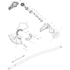 Makita DUR184L - Cordless Grass Trimmer - Power Tool 02 Diagram