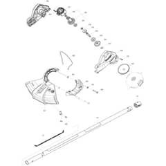 Makita DUR187U - Cordless Grass Trimmer - Power Tool 02 Diagram