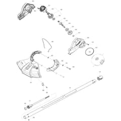 Makita DUR188U - Cordless Grass Trimmer - Power Tool 02 Diagram