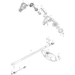 Makita DUR191U - Cordless Grass Trimmer - Power Tool 01 Diagram