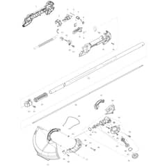 Makita DUR362L - Cordless Grass Trimmer - Power Tool 01 Diagram