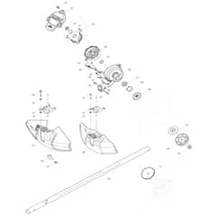 Makita DUR365U - Cordless Grass Trimmer - Power Tool 02 Diagram