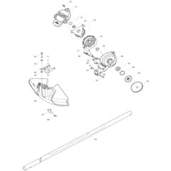 Makita DUR366L - Cordless Grass Trimmer - Power Tool 02 Diagram