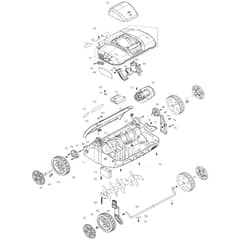 Makita DUV320 - 320mm Cordless Scarifier - Power Tool 02 Diagram