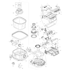 Makita DVC860L - Ac And Dc Vacuum Cleaner - Power Tool Diagram