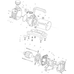 Makita DVP180 - Cordless Vacuum Pump - Power Tool Diagram