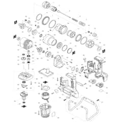 Makita DWT310 - Cordless Shear Wrench - Power Tool Diagram