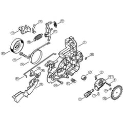Genuine Stihl E160 / B - Gear housing, Oil pump
