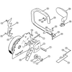Genuine Stihl E30 / B - Chain sprocket, Handlebar