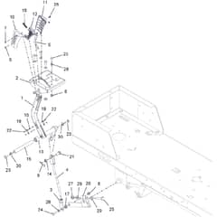 Countax E36 - From 01-05-2017 - 19A Deck Lift Handle