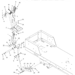 Countax E36 Mulcher - From 01-05-2017 - 19 Deck Lift Handle