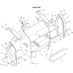 Countax E36 Mulcher - From 01-05-2017 - 24 Pgc Body