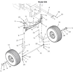 Countax E36 R116 - From 01-05-2017 - 03 Front Axle