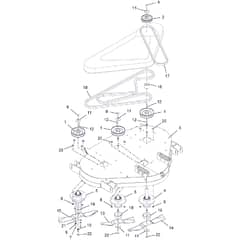 Countax E36 R116L - From 01-05-2017 - 02 Deck Spindles And Belts