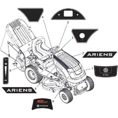 Countax E36 W216K - From 01-05-2017 - 30C Decals Style Ariens (R116L E36)
