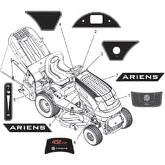 Countax E36 W216K - From 01-05-2017 - 30D Decals Style Ariens E36 (R116L E36)