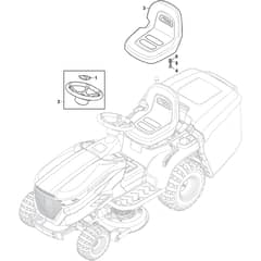 e-Ride C500 - 2021 - 2T2205481/ST1 - Stiga Ride On Mower Seat Diagram