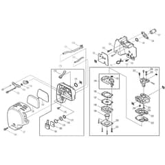 Makita EBH252U - Brush Cutter - Power Tool 03 Diagram