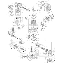 Makita EBH253U - Brush Cutter - Power Tool 02 Diagram