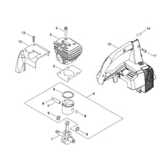 CYLINDER PISTON CRANKSHAFT