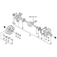 Tanaka ECS-290B - Crankcase