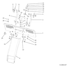 ED 92/16 KH (K1600AVD) - 2016 - Efco Ride On Mower Chute and collector assy Diagram