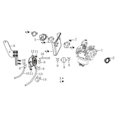 ED 92/16 KH (K1600AVD) - 2017 - Efco Ride On Mower Carburettor Diagram