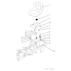 ED 92/16 KH (K1600AVD) - 2017 - Efco Ride On Mower Hood 01 Diagram