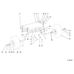 ED 92/16 KH (K1600AVD) - 2019 - Efco Ride On Mower Front axle Diagram