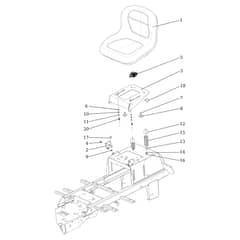 ED 92/16 KH (K1600AVD) - 2023 - Efco Ride On Mower Hood 01 Diagram