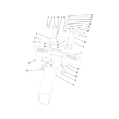ED 92/16 KH (K1600AVD) - 2024 - Efco Ride On Mower Chute and collector assy Diagram