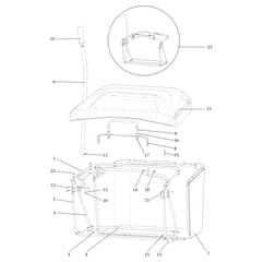 ED 92/16 KH (K1600AVD) - 2024 - Efco Ride On Mower Grass collector Diagram