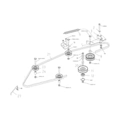EF 102R/19 K V - 2025 - Efco Ride On Mower Transmission Diagram