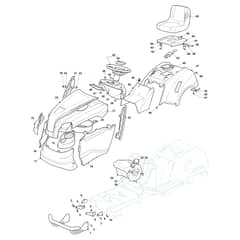 EF 103/16 K - 2020 - Efco Ride On Mower Body Diagram