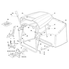 EF 103/ 21 - 2019 - Efco Ride On Mower Grassbag Diagram