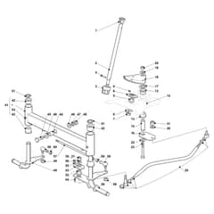 EF 103/ 21 - 2020 - Efco Ride On Mower Steering arm Diagram