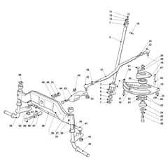 EF 103/22 V - 2019 - Efco Ride On Mower Steering arm Diagram