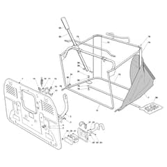 EF 103/22 V - 2020 - Efco Ride On Mower Grassbag Diagram