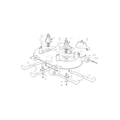EF 104/19 KV - 2023 - Efco Ride On Mower Mowing Deck Diagram