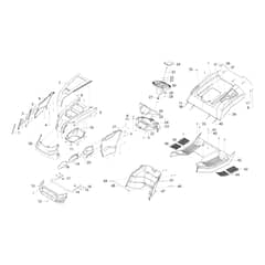 EF 105/16 K - 2023 - Efco Ride On Mower Body Diagram