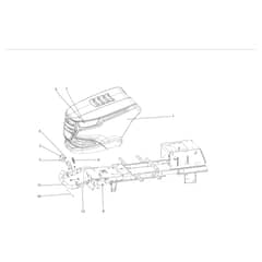 EF 106/15.5 H - 2016 - Efco Ride On Mower Hood 02 Diagram