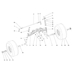 EF 106/16 KH (K1600AVD) - 2016 - Efco Ride On Mower Front axle Diagram