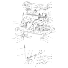 EF 106/16 KH (K1600AVD) - 2016 - Efco Ride On Mower Mowing Deck Diagram