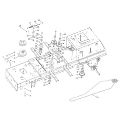 EF 106/22 HP - 2023 - Efco Ride On Mower Clutch pulley Diagram