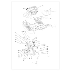 EF 106/24 KH (K2400AVD V-twin) - 2015 - Efco Ride On Mower Dashboard Diagram