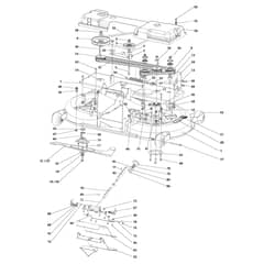 EF 106/24 KH (K2400AVD V-twin) - 2015 - Efco Ride On Mower Mowing Deck Diagram