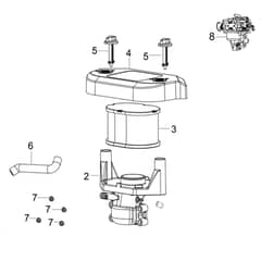 EF 106/24 KH (K2400AVD V-twin) - 2016 - Efco Ride On Mower Air filter (from 05/17) Diagram