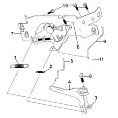 EF 106/24 KH (K2400AVD V-twin) - 2016 - Efco Ride On Mower Controls Diagram