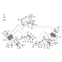 EF 106/24 KH (K2400AVD V-twin) - 2016 - Efco Ride On Mower Top cover Diagram