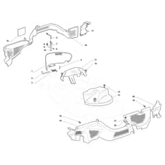 EF 108L/16 K - 2022 - Efco Ride On Mower Guards Diagram